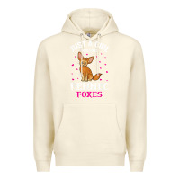 Sandshell fennec fox just a girl who loves fennec foxes t shirt Premium Hoodie - linhVisuals