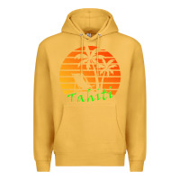 Mustard outdoor t  shirt tahiti retro vintage sunset t  shirt Premium Hoodie - linhVisuals