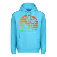 Ocean Blue outdoor t  shirt tahiti retro vintage sunset t  shirt Premium Hoodie - linhVisuals