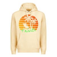 Pina Colada outdoor t  shirt tahiti retro vintage sunset t  shirt Premium Hoodie - linhVisuals