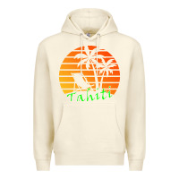 Sandshell outdoor t  shirt tahiti retro vintage sunset t  shirt Premium Hoodie - linhVisuals