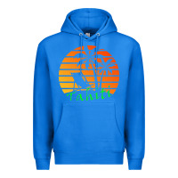 True Royal outdoor t  shirt tahiti retro vintage sunset t  shirt Premium Hoodie - linhVisuals