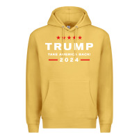 Antique Gold donald trump 2024 take america back election   the return sweatshirt Premium Hoodie - linhVisuals
