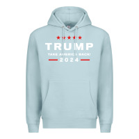 Blue Mist donald trump 2024 take america back election   the return sweatshirt Premium Hoodie - linhVisuals