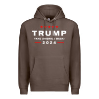 Coffee donald trump 2024 take america back election   the return sweatshirt Premium Hoodie - linhVisuals