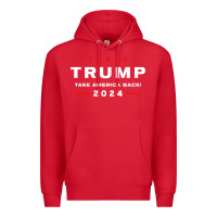 Red donald trump 2024 take america back election   the return sweatshirt Premium Hoodie - linhVisuals