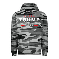 Slate Camo donald trump 2024 take america back election   the return sweatshirt Premium Hoodie - linhVisuals