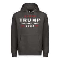 Smoke donald trump 2024 take america back election   the return sweatshirt Premium Hoodie - linhVisuals