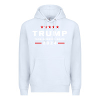 White donald trump 2024 take america back election   the return sweatshirt Premium Hoodie - linhVisuals