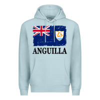 Blue Mist flag of anguilla   anguilla banner t shirt Premium Hoodie - linhVisuals