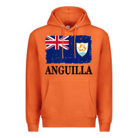 Carrot flag of anguilla   anguilla banner t shirt Premium Hoodie - linhVisuals