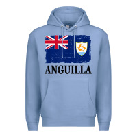 Colony Blue flag of anguilla   anguilla banner t shirt Premium Hoodie - linhVisuals
