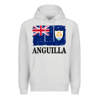 Dove Grey flag of anguilla   anguilla banner t shirt Premium Hoodie - linhVisuals