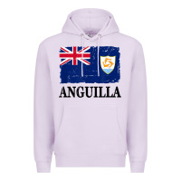 Lilac flag of anguilla   anguilla banner t shirt Premium Hoodie - linhVisuals