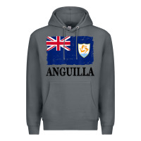 Rock flag of anguilla   anguilla banner t shirt Premium Hoodie - linhVisuals
