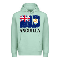 Seafoam flag of anguilla   anguilla banner t shirt Premium Hoodie - linhVisuals