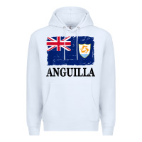 White flag of anguilla   anguilla banner t shirt Premium Hoodie - linhVisuals