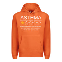 Carrot funny asthma awareness one star rating inhaler wheezy breath t shirt Premium Hoodie - linhVisuals