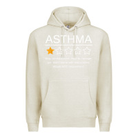 Oatmeal Heather funny asthma awareness one star rating inhaler wheezy breath t shirt Premium Hoodie - linhVisuals