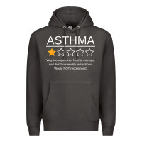 Funny Asthma Awareness One Star Rating Inhaler Wheezy Breath T Shirt Premium Hoodie | Teevron
