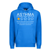 True Royal funny asthma awareness one star rating inhaler wheezy breath t shirt Premium Hoodie - linhVisuals