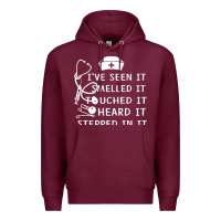 Burgundy nurse t  shirt nurse i've seen it smelled it touched it t  shirt Premium Hoodie - linhVisuals
