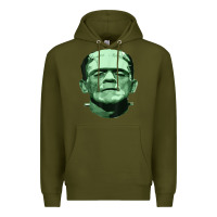 Army Green frankenstein monster classic horror flick t shirt Premium Hoodie - linhVisuals