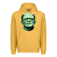 Mustard frankenstein monster classic horror flick t shirt Premium Hoodie - linhVisuals