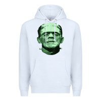 White frankenstein monster classic horror flick t shirt Premium Hoodie - linhVisuals