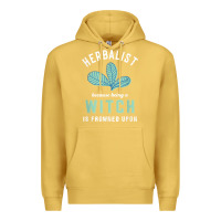 Antique Gold funny herbalist because a witch is frowned upon herbalism t shirt Premium Hoodie - linhVisuals