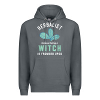 Rock funny herbalist because a witch is frowned upon herbalism t shirt Premium Hoodie - linhVisuals