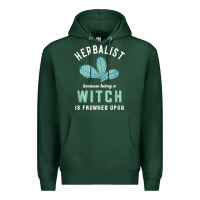Sports Green funny herbalist because a witch is frowned upon herbalism t shirt Premium Hoodie - linhVisuals