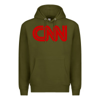 Army Green cnn Premium Hoodie - linhVisuals