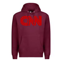 Burgundy cnn Premium Hoodie - linhVisuals