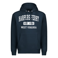 Navy harpers ferry west virginia wv vintage established sports pullover hoo Premium Hoodie - linhVisuals