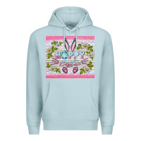 Blue Mist happy easter bunny Premium Hoodie - BarkalooDesign
