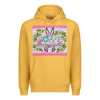 Mustard happy easter bunny Premium Hoodie - BarkalooDesign