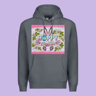 Happy Easter Bunny Premium Hoodie Designed By Barkaloodesign