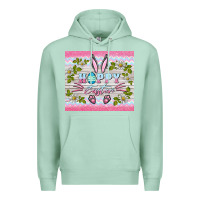 Seafoam happy easter bunny Premium Hoodie - BarkalooDesign