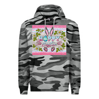 Slate Camo happy easter bunny Premium Hoodie - BarkalooDesign