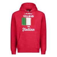 Cardinal i'm not yelling i'm italian t shirt Premium Hoodie - linhVisuals