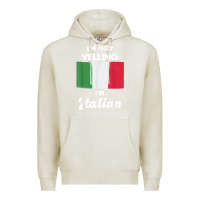 Oatmeal Heather i'm not yelling i'm italian t shirt Premium Hoodie - linhVisuals