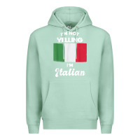Seafoam i'm not yelling i'm italian t shirt Premium Hoodie - linhVisuals