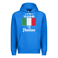 True Royal i'm not yelling i'm italian t shirt Premium Hoodie - linhVisuals