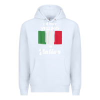 White i'm not yelling i'm italian t shirt Premium Hoodie - linhVisuals