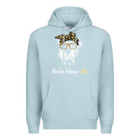 Blue Mist birthday and mother's day gift miniature schnauzer mom t shirt Premium Hoodie - linhVisuals