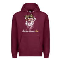 Burgundy birthday and mother's day gift miniature schnauzer mom t shirt Premium Hoodie - linhVisuals