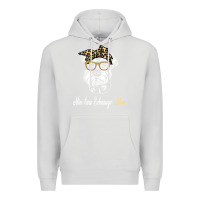 Dove Grey birthday and mother's day gift miniature schnauzer mom t shirt Premium Hoodie - linhVisuals