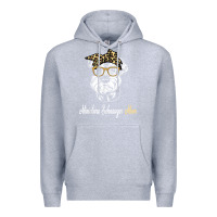 Heather Grey birthday and mother's day gift miniature schnauzer mom t shirt Premium Hoodie - linhVisuals