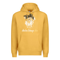 Mustard birthday and mother's day gift miniature schnauzer mom t shirt Premium Hoodie - linhVisuals